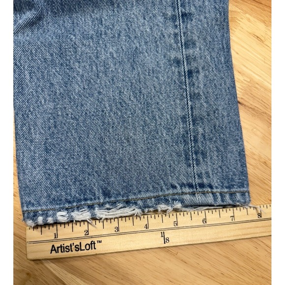 AGOLDE 90's Jean Women's 26x28 High‎ Rise Distressed Ripped Denim Button Fly - Picture 13 of 13